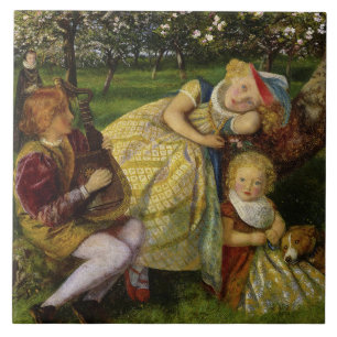 Carreau Enfants dans le verger du roi