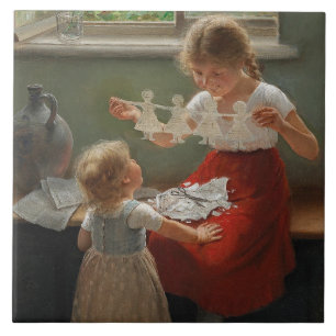 Carreau Enfants Fabriquant Des Silhouettes (Enfants Mignon