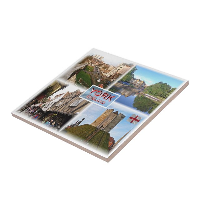 Carreau ENG013 YORK, Angleterre, Europe, (Côté)