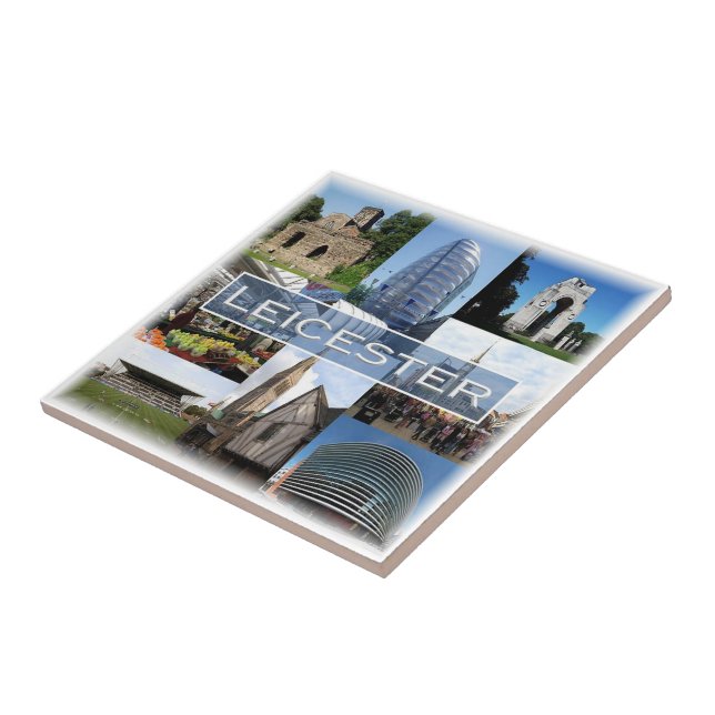 Carreau ENG043 LEICESTER, Angleterre, Europe, (Côté)