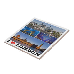 Carreau ENG065 LONDRES "I LOVE", Angleterre,