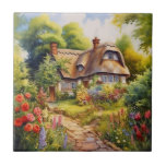 Carreau English Cottage<br><div class="desc">A Watercolour English cottage with garden</div>