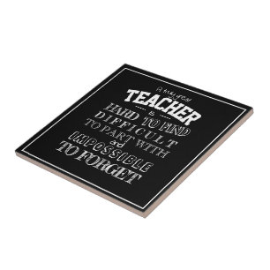 Carreau Enseignant Merci Appréciation cadeau