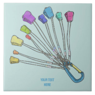 Carreau Ensemble coloré de noix d'escalade de roche