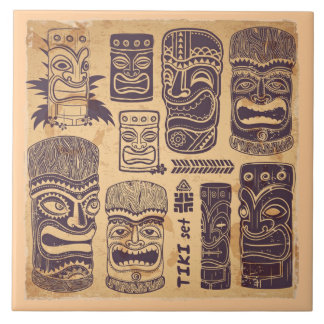 Carreau Ensemble vintage de Tiki