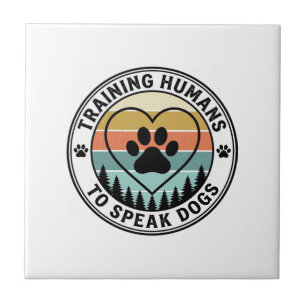 Carreau Entraîner les humains à parler aux chiens Badge vi