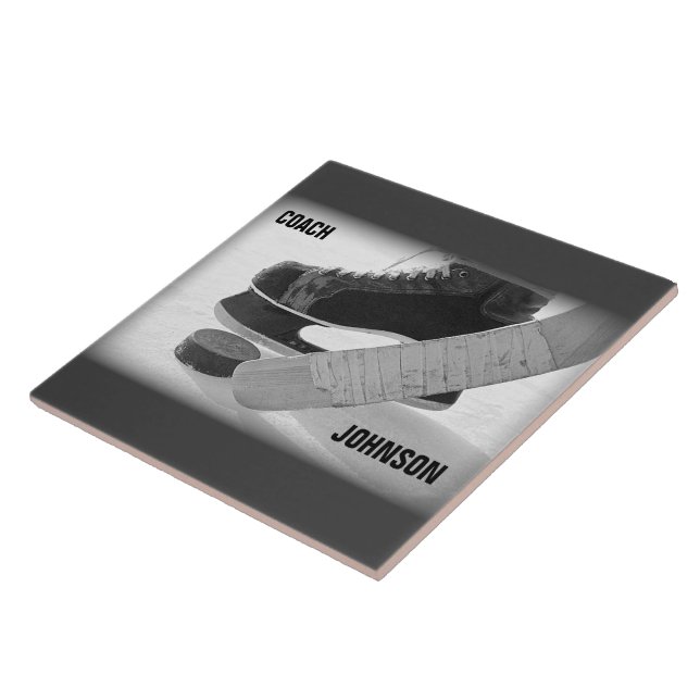 Carreau Entraîneur de hockey sur glace Merci (Côté)