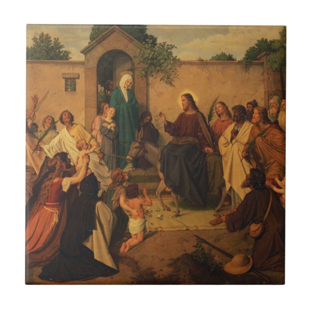 Carreau Entrée de Jésus-Christ à Jérusalem  (Devant)