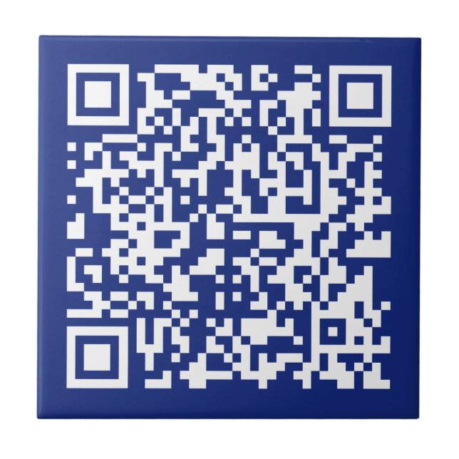 Carreau Entrer l'URL Généré instantanément Code QR | bleu  (Devant)
