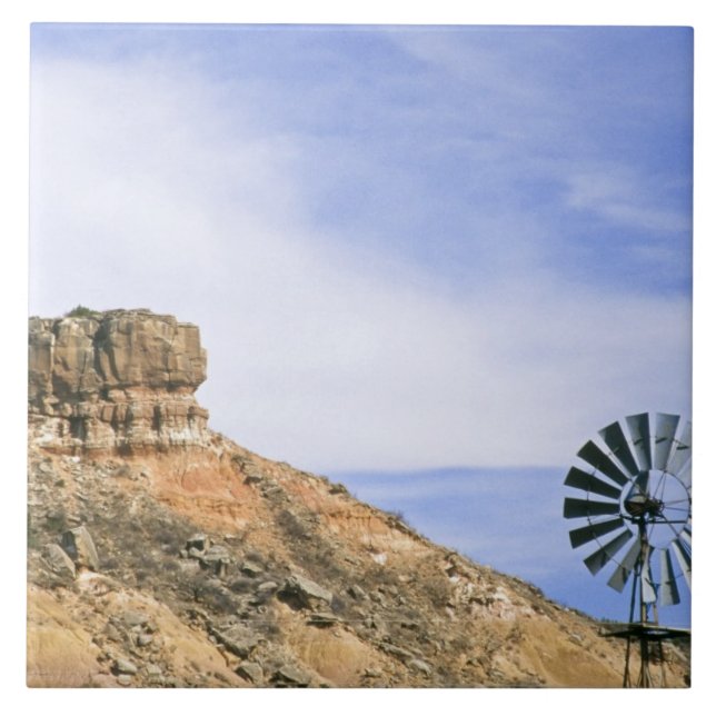 Carreau Éolienne et falaises de Palo Duro, Texas, États-Un (Devant)