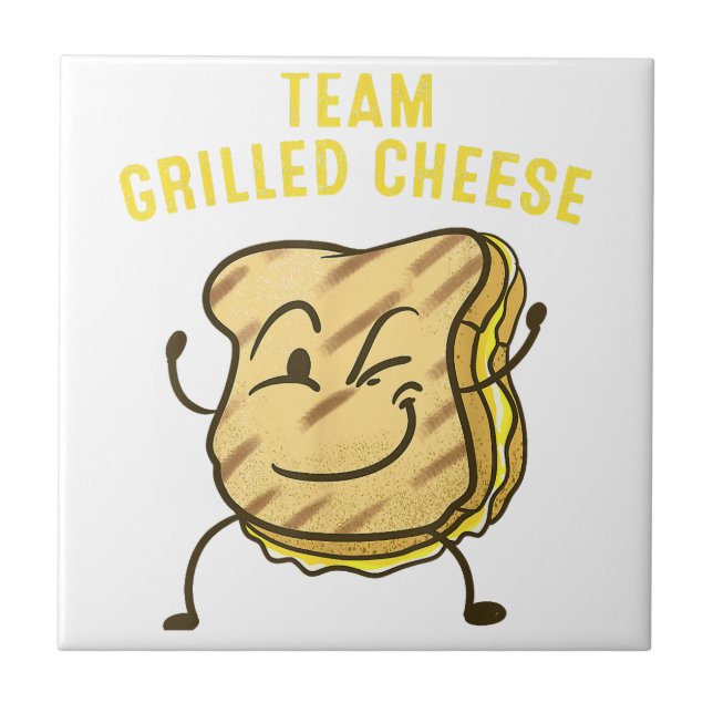 Carreau Équipe cool Fromage Grillé Cadeau Drôle Squad Toas (Devant)