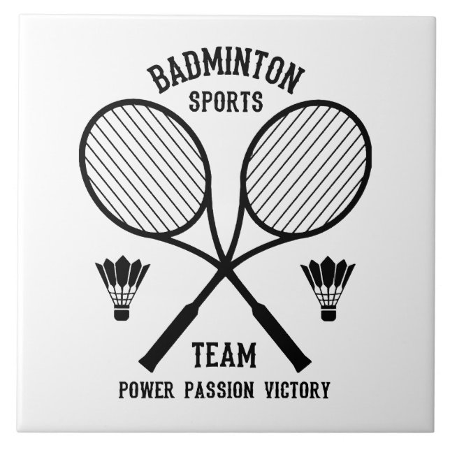 Carreau Équipe de badminton (Devant)