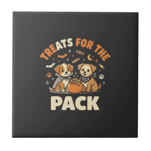 Carreau Équipe de bonbons pour chiots Halloween