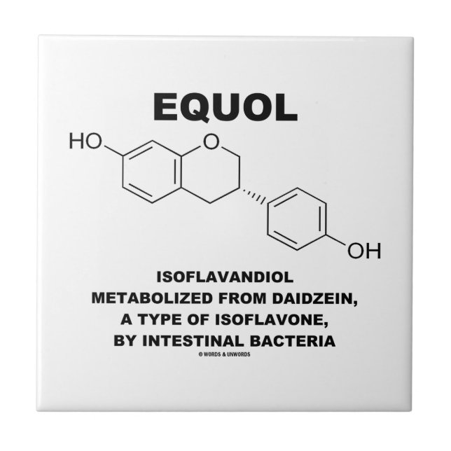 Carreau Equol Isoflavandiol métabolisé de Daidzein (Devant)
