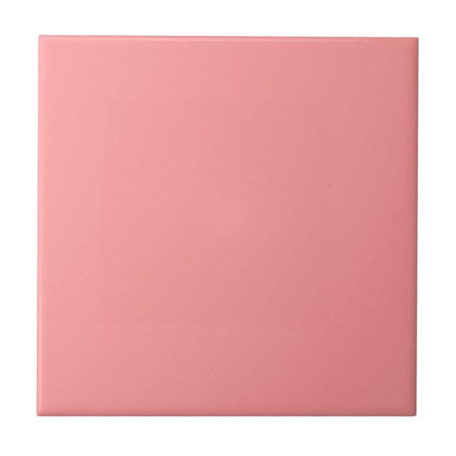 Carreau Ère 1950 rose de corail de la moitié du siècle de (Devant)