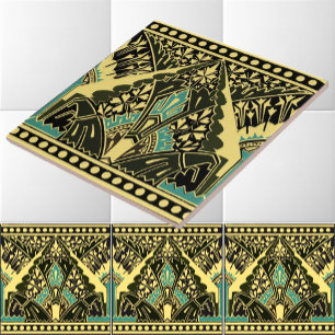 Carreau Ere victorienne 1870 Art Nouveau Frieze Motif