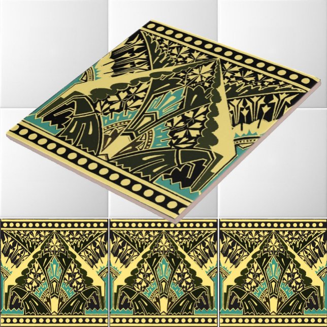 Carreau Ere victorienne 1870 Art Nouveau Frieze Motif (Créateur téléchargé)