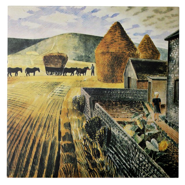 Carreau Eric Ravilious - Furlongs (Devant)