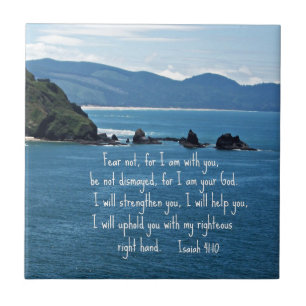 Carreau Esaïe 41:10 Ne crains pas, car je suis avec toi...