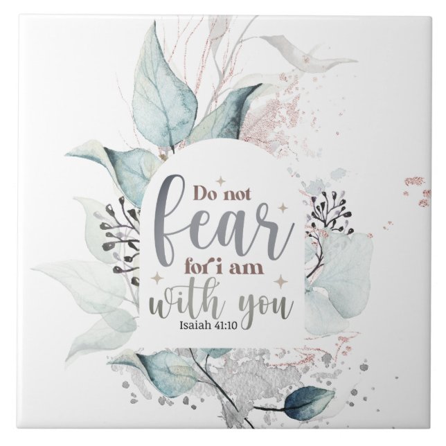 Carreau Ésaïe 41:10 Ne crains pas que je sois avec vous, B (Devant)