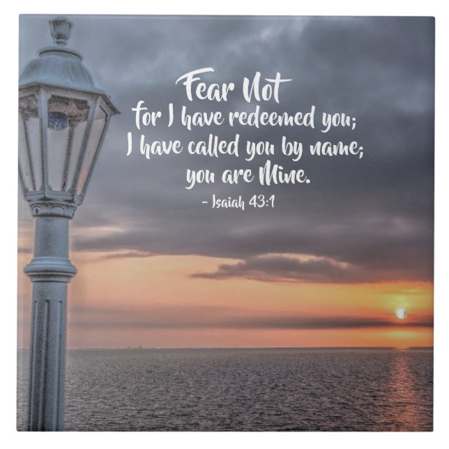 Carreau Ésaïe 43"1 Je vous ai appelés par votre nom vous ê (Devant)