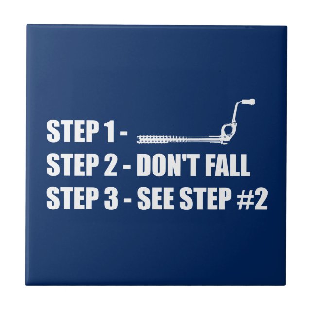 Carreau Escalade des glaces - Ne tombez pas (Devant)