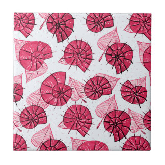 Carreau Escargots roses Motif Zoologie de la fille