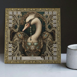 Carreau Esprit de cygne enchanté Totem personnalisable