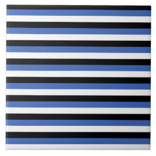 Carreau estonia drapeau rayures symbole pays lignes motifs