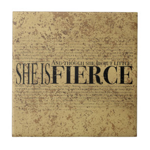 Carreau Et bien qu'elle soit mais peu, elle est féroce