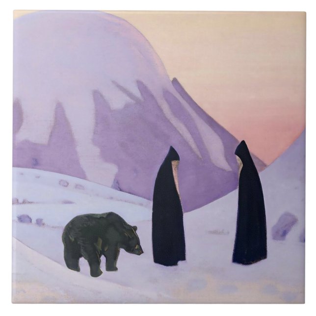 Carreau « Et nous ne craignons pas » de Nicholas Roerich (Devant)