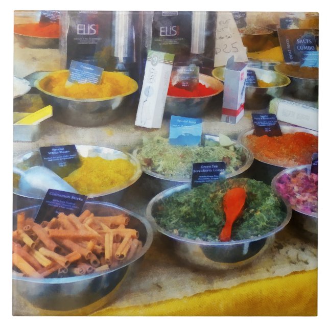 Carreau Étalage d'épices (Devant)