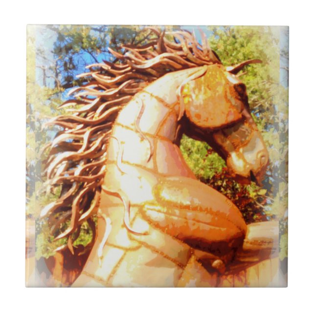 Carreau étalon mustang (Devant)