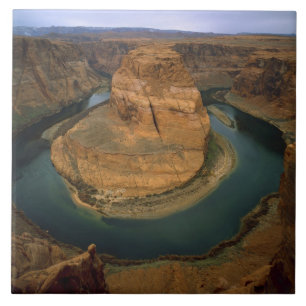 Carreau États-Unis, Arizona. Horseshoe Bend montrant l'éro
