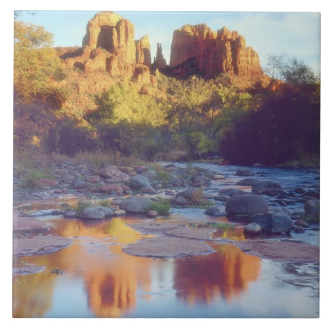 Carreau États-Unis, Arizona, Sedona. Cathedral Rock se ref (Devant)