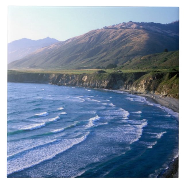 Carreau États-Unis, Californie, Big Sur, baie le long de l (Devant)