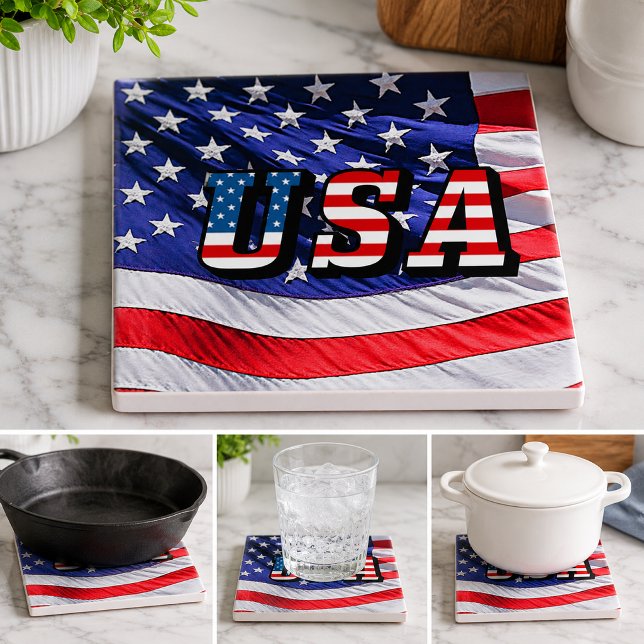 Carreau États-Unis - Drapeau Américain (USA - American Flag Tile)
