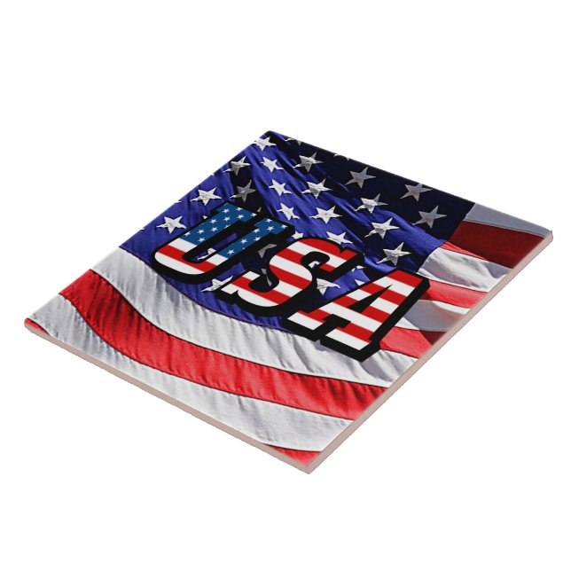 Carreau États-Unis - Drapeau Américain (Côté)