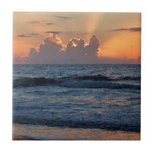 Carreau États-Unis, Géorgie, Tybee Island, Plage de Tybee