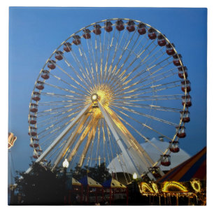 Carreau États-Unis, Illinois, Chicago, Cityscapes, éclaira