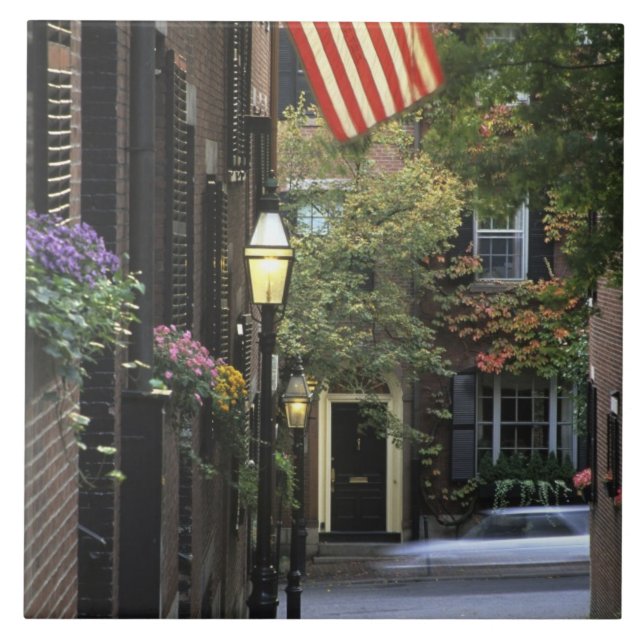 Carreau États-Unis, Massachusetts, Boston, Beacon Hill. (Devant)