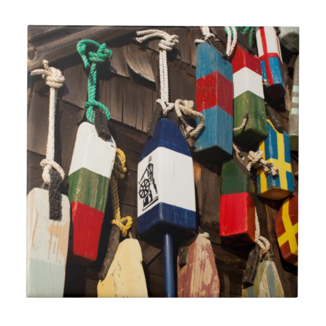 Carreau États-Unis, Massachusetts, Gloucester, bouées de h (Devant)