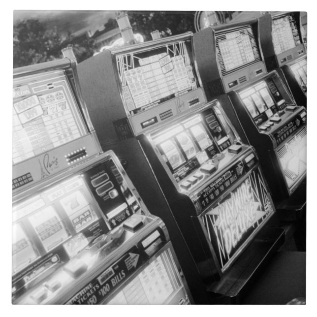 Carreau États-Unis, Nevada, Las Vegas : machines à sous de (Devant)