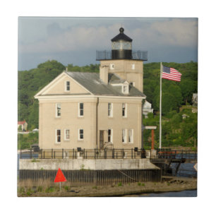 Carreau États-Unis, New York, Kingston, Hudson River. Ron