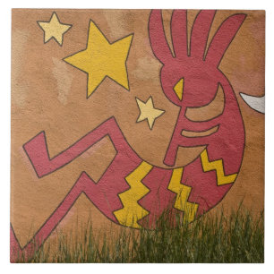 Carreau États-Unis, Nouveau-Mexique, Père Noël Fe. Murale 