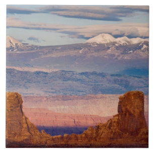 Carreau États-Unis, Utah. Vue panoramique sur les montagne