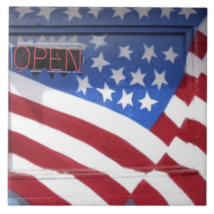 Carreau États-Unis, Washington, Moses Lake. Peinture mural