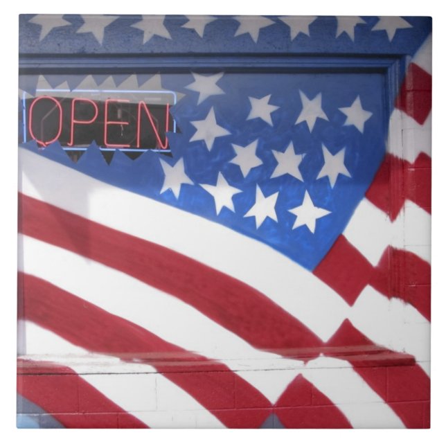 Carreau États-Unis, Washington, Moses Lake. Peinture mural (Devant)