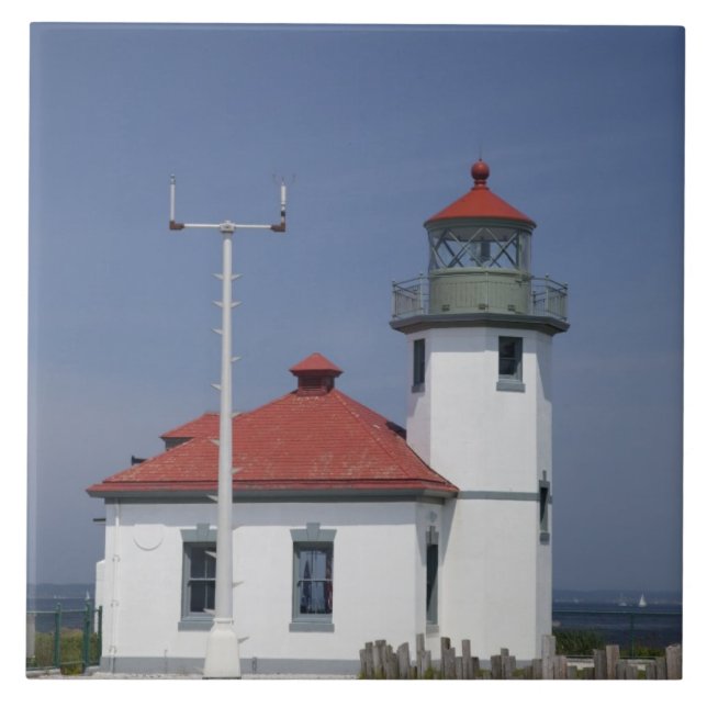Carreau États-Unis, Washington, Seattle, phare d'Alki Poin (Devant)