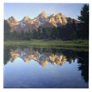 Carreau États-Unis, Wyoming, Parc national de Grand Teton.